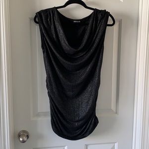 💛 Metallic Black Express Top